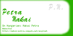 petra makai business card